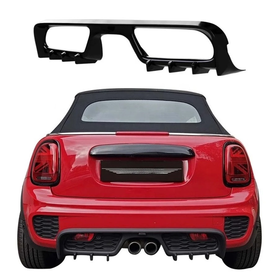 MINI F55 F56 F57 JCW 2013-2019 High Quality Screw-On Rear Diffuser with Exhaust Bumper Lip Splitters New Car Body Kit